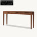 Modern Minimalist Walnut 3-Drawer Storage Console Table