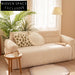 Modern Modular Cream White Corduroy Velvet Sectional Sofa for Living Room