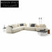 Modern Modular Curved Sectional Sofa Set - Teddy Fabric Living Room Couch