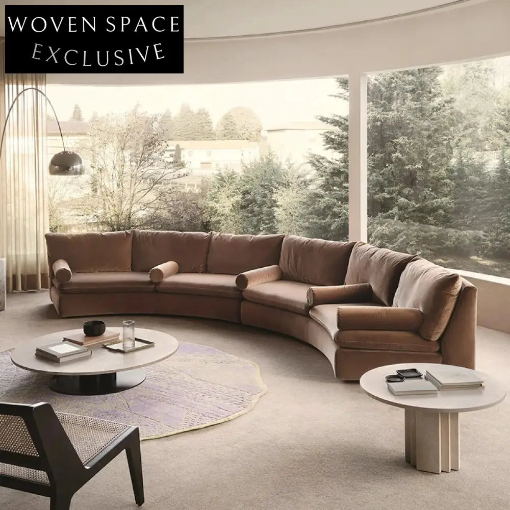 Modern Modular Fabric Corner Sofa Set with Birch Wood Frame
