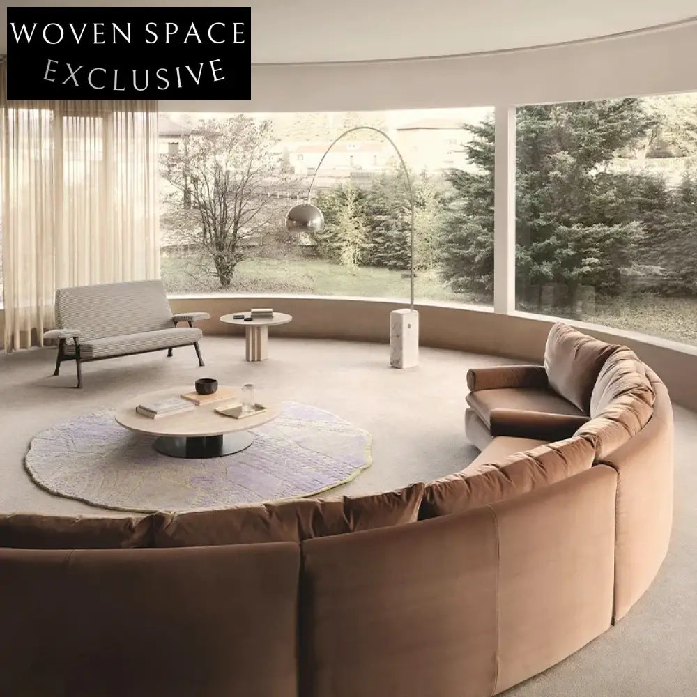 Modern Modular Fabric Corner Sofa Set with Birch Wood Frame