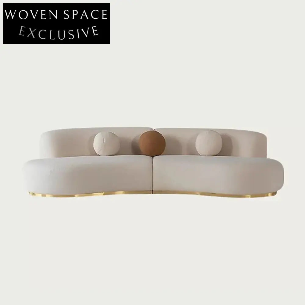 Modern Modular Fabric Sofa Chair with Ottoman for Living Room Sofa