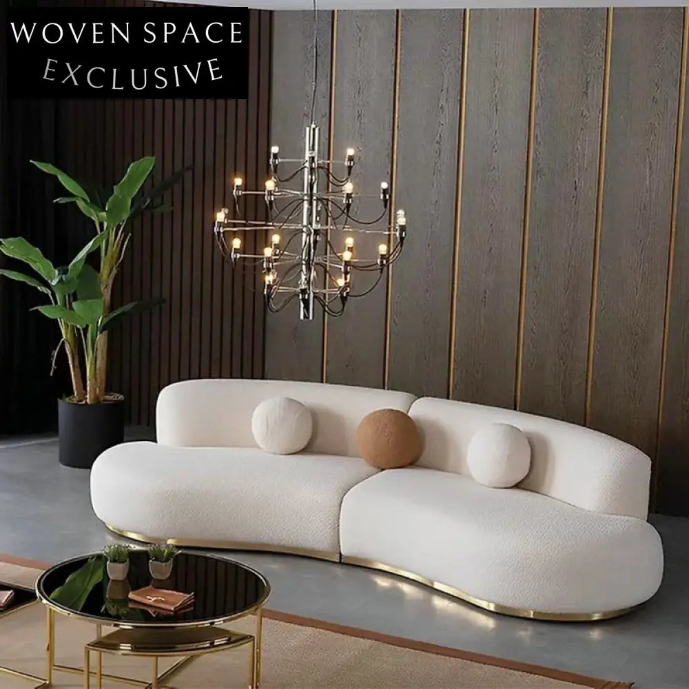 Modern Modular Fabric Sofa Chair with Ottoman for Living Room Sofa