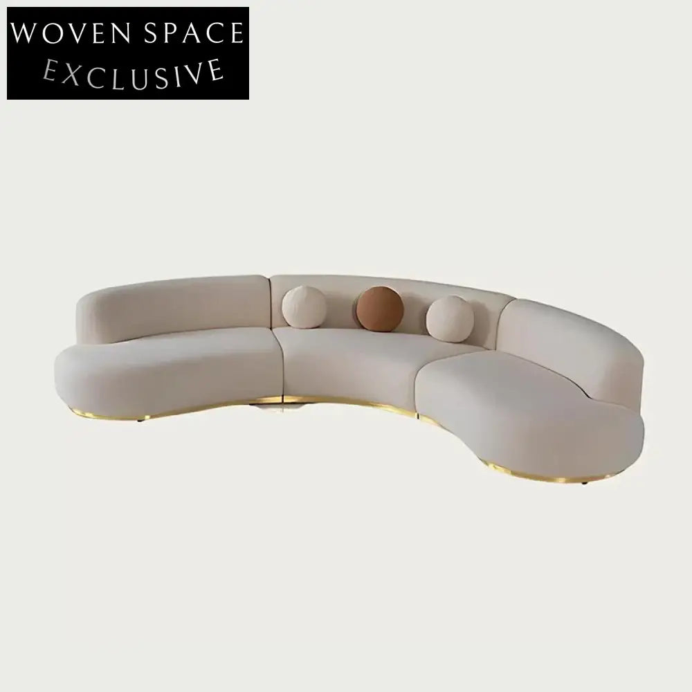 Modern Modular Fabric Sofa Chair with Ottoman for Living Room Sofa