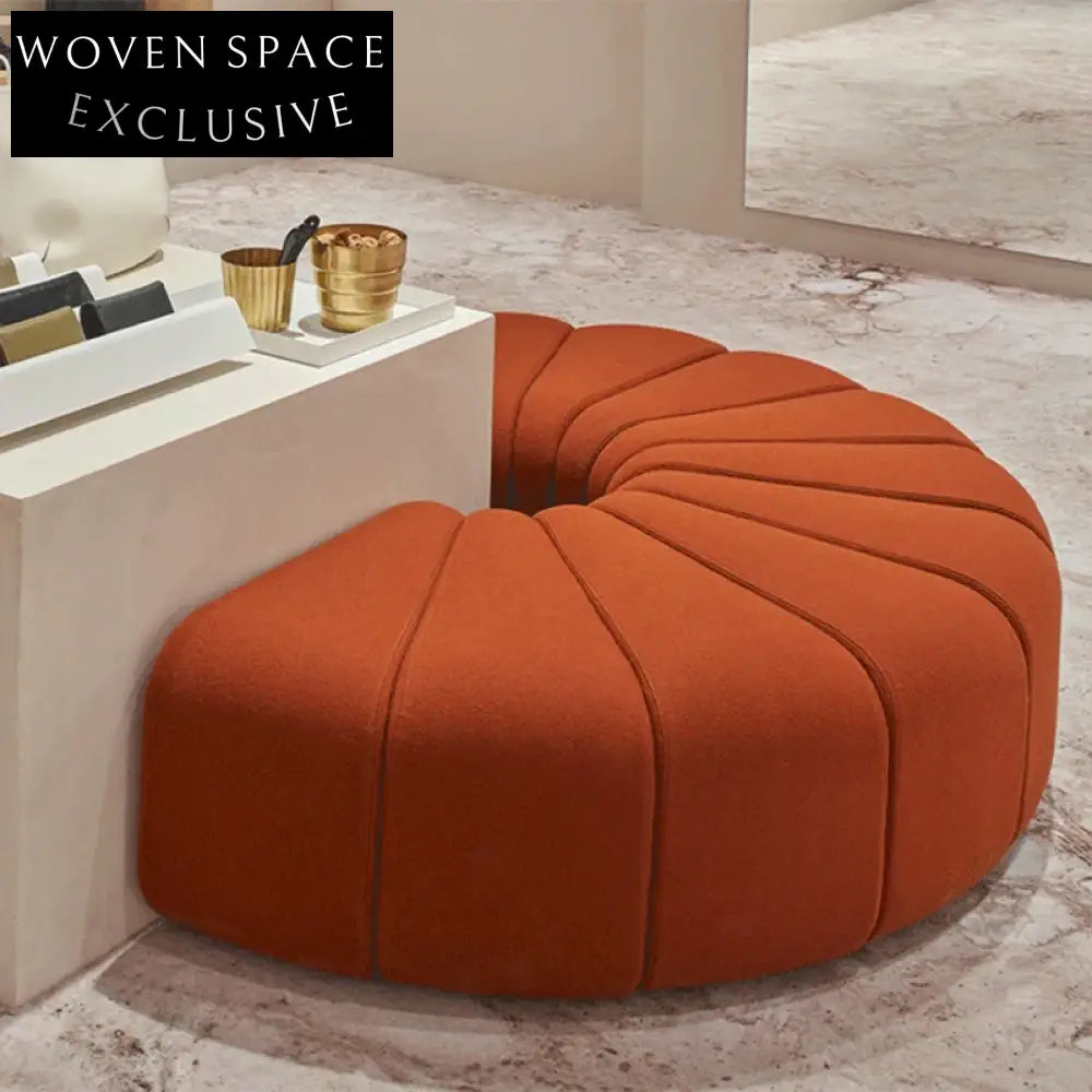 Modern Modular Sectional Curved Fabric Sofa for Living Room Comfort