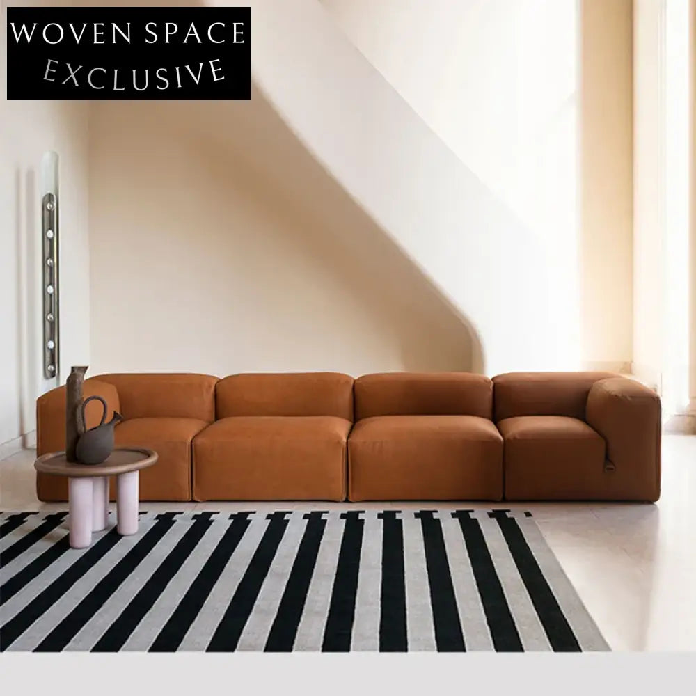 Modern Modular Sectional Sofa Set, Long Couch, Comfortable Living Room Sofa