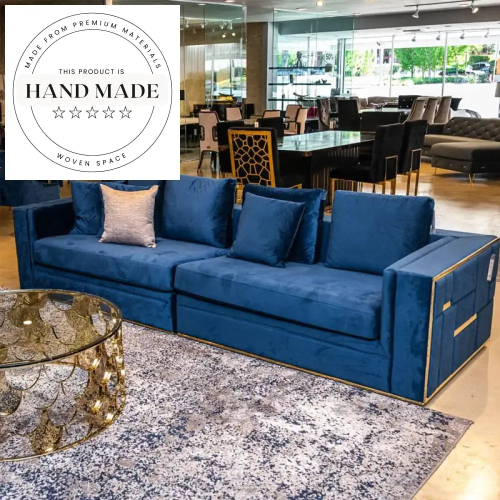 Modern Modular Velvet Fabric Italian Luxury Sectional Sofa