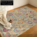 Modern Moroccan Ethnic Washable Anti-Slip Polyester Area Rug for Home Decor