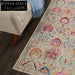 Modern Moroccan Ethnic Washable Anti-Slip Polyester Area Rug for Home Decor