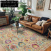Modern Moroccan Ethnic Washable Anti-Slip Polyester Area Rug for Home Decor