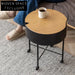 Modern Multifunction Round Coffee Table with Storage for Living Room Decor