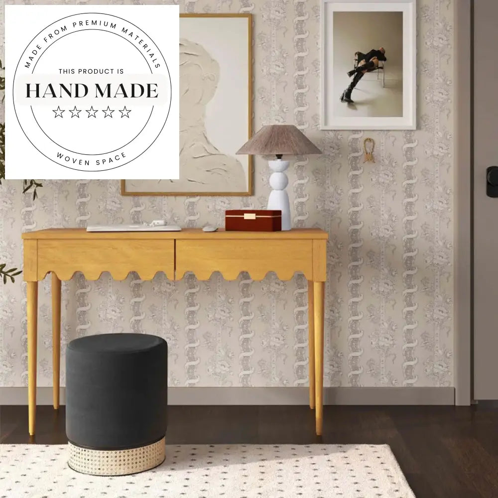 Modern Natural Ash Solid Wood Writing Study Computer Desk