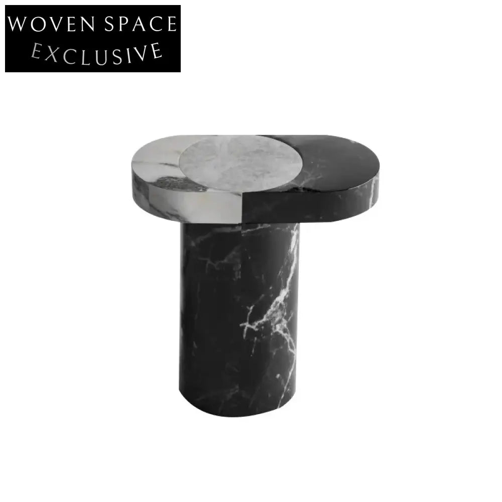 Modern Natural Italian Marble Coffee End Table Set for Living Room