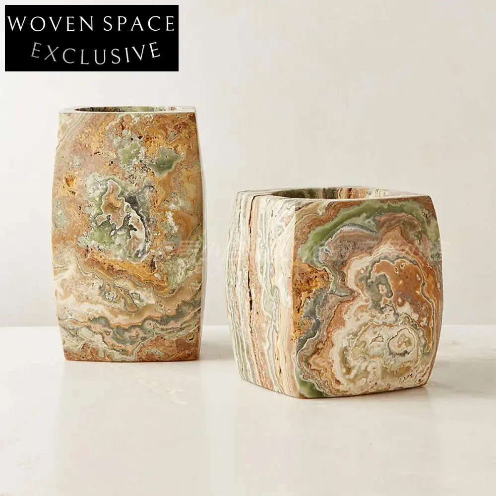 Modern Natural Marble Elegant Candlestick Holder for Home Decor