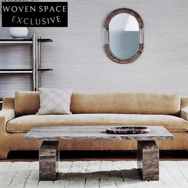 Modern Natural Marble Square Coffee Table for Living Room Sofa Center