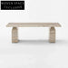 Modern Natural Marble Square Coffee Table for Living Room Sofa Center