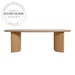 Modern Natural Oak Solid Wood Oval Nordic Kitchen Dining Table