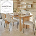 Modern Natural Oak Solid Wood Oval Nordic Kitchen Dining Table