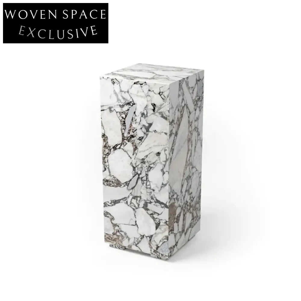 Modern Natural Stone Marble Living Room Sofa End Table Set Coffee Table