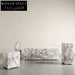 Modern Natural Stone Marble Living Room Sofa End Table Set Coffee Table