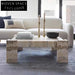 Modern Natural Stone Square Marble Coffee Table for Elegant Living Rooms