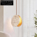 Modern Natural Travertine Round Ball LED Pendant Lamp for Dining & Bedside Lamp