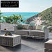 Modern Nordic Aluminum Outdoor Rope Sofa & Table Set for Patio Garden