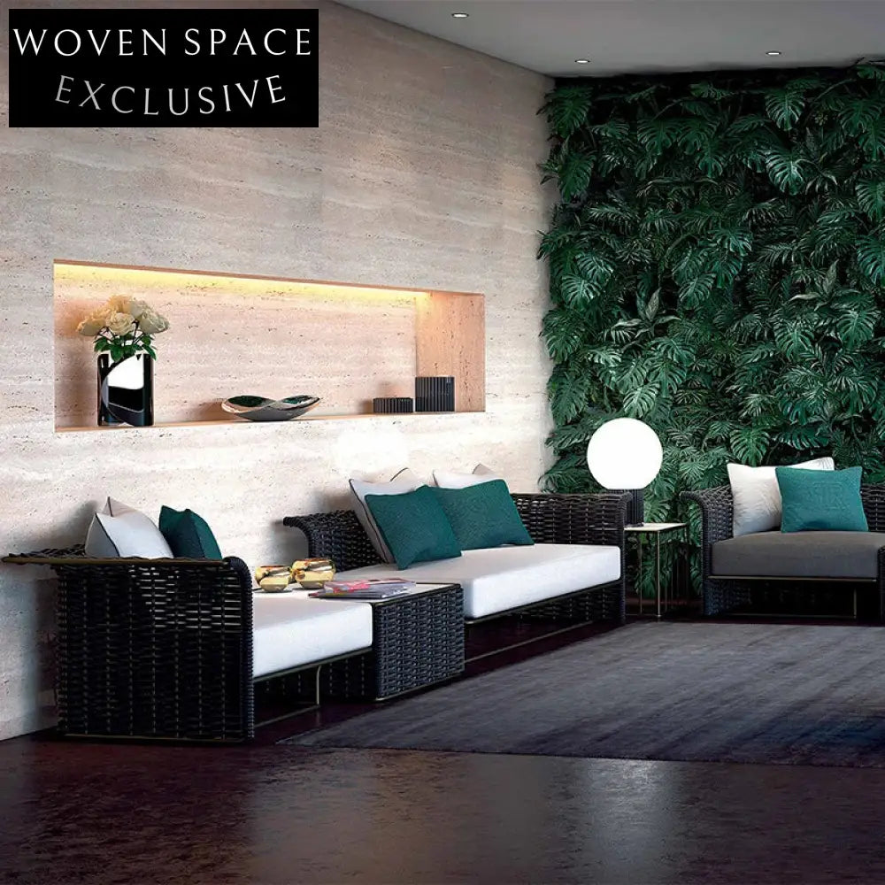 Modern Nordic Aluminum Outdoor Rope Sofa & Table Set for Patio Garden