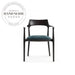 Modern Nordic Ash Wood and Leather Luxury Armchair Dining Chair