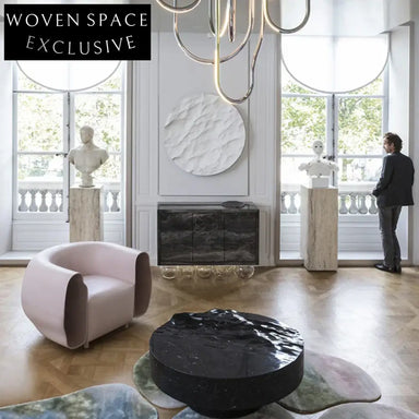 Modern Nordic Black White Marble Coffee Table for Elegant Living Rooms