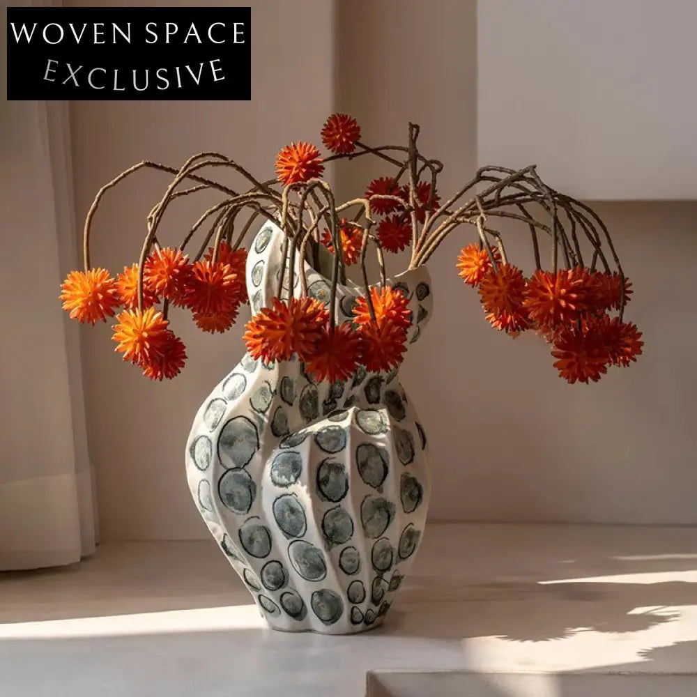 Modern Nordic Ceramic Abstract Tabletop Living Room Vase