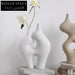 Modern Nordic Ceramic Decorative Console Tabletop Flower Vase