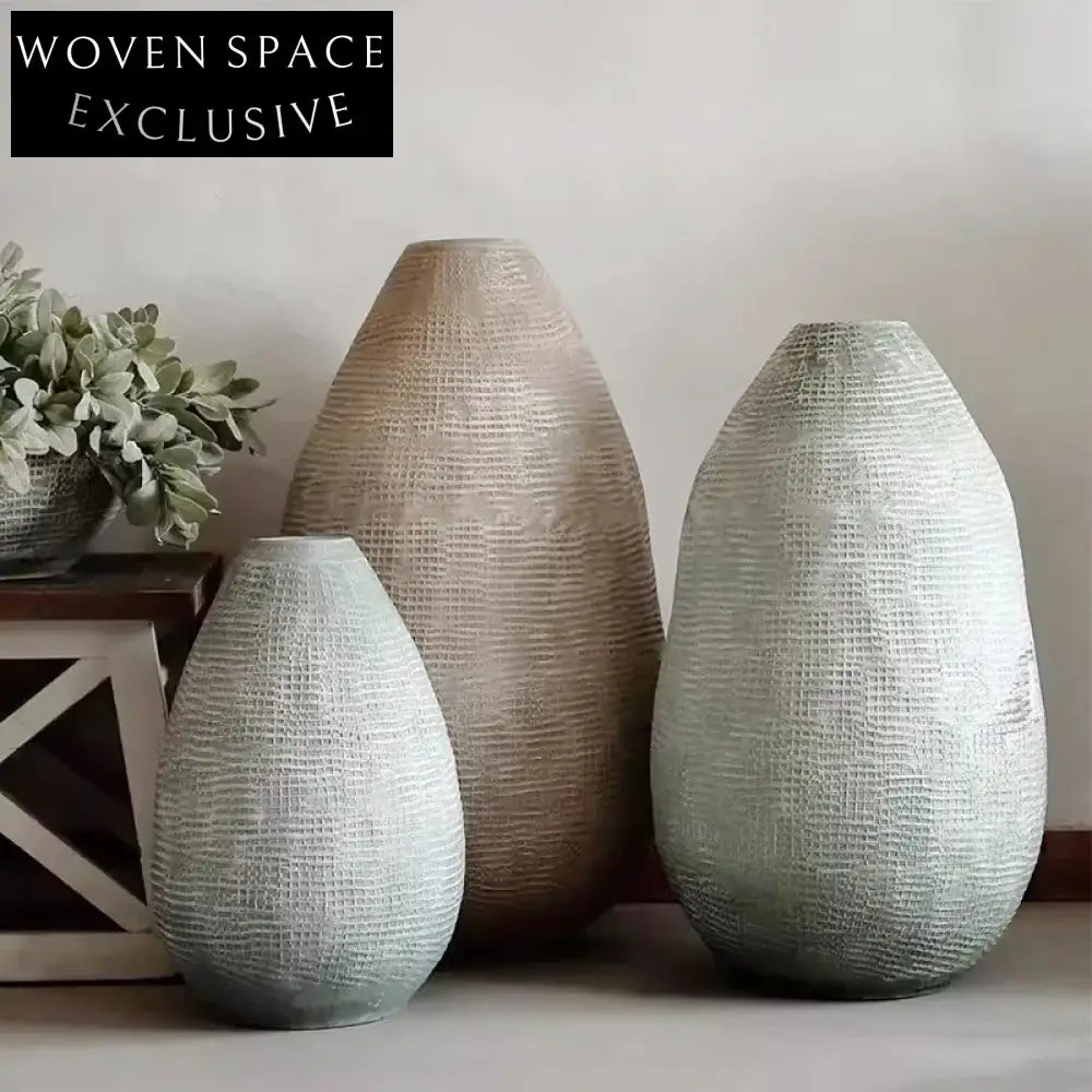 Modern Nordic Ceramic Flower Vase Decor for Living Room Tabletop Art Piece