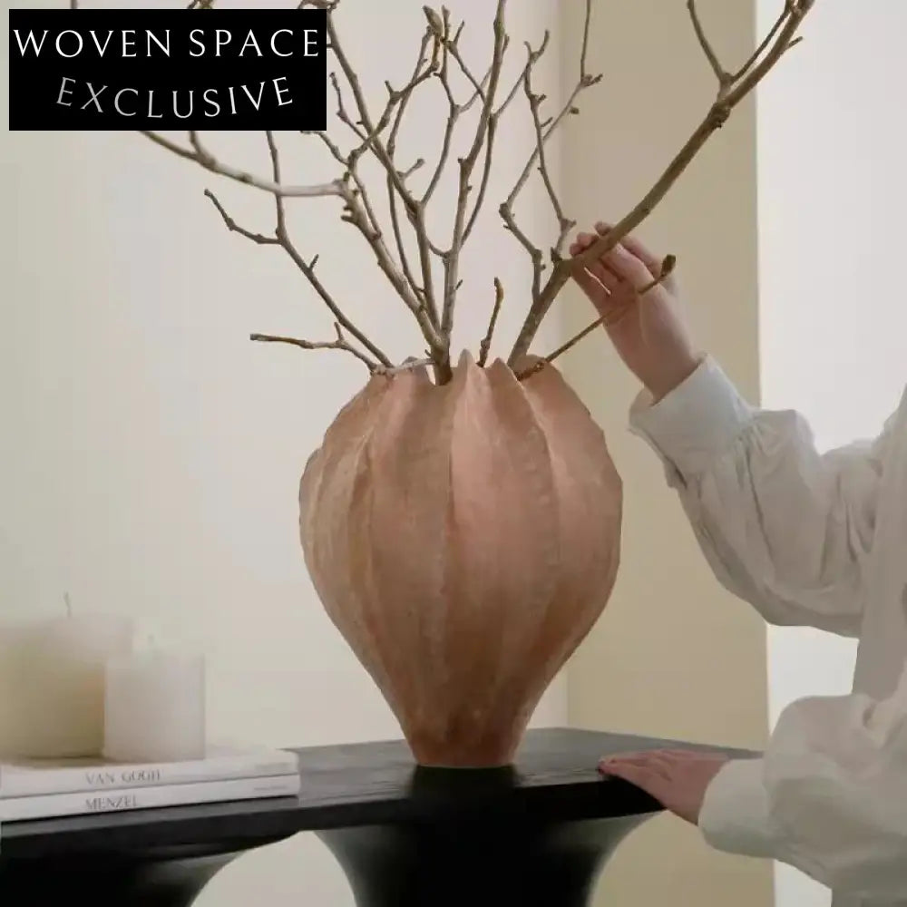 Modern Nordic Ceramic Tabletop Flower Vase for Elegant Home and Hotel Decor