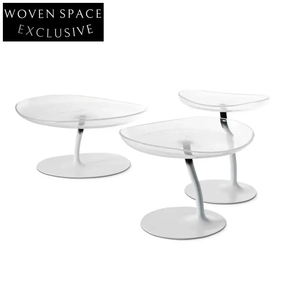 Modern Nordic Clear Acrylic Glass Coffee Table for Hotel Home & Garden