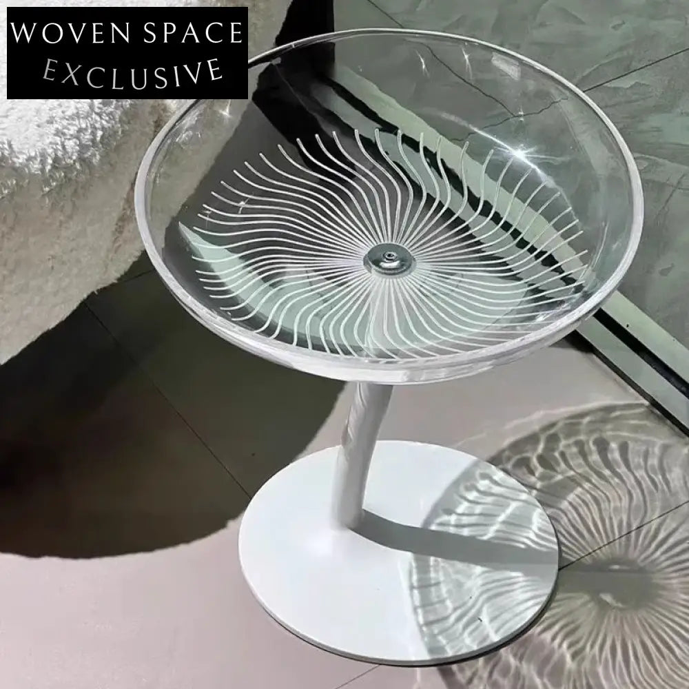 Modern Nordic Clear Acrylic Glass Coffee Table for Hotel Home & Garden