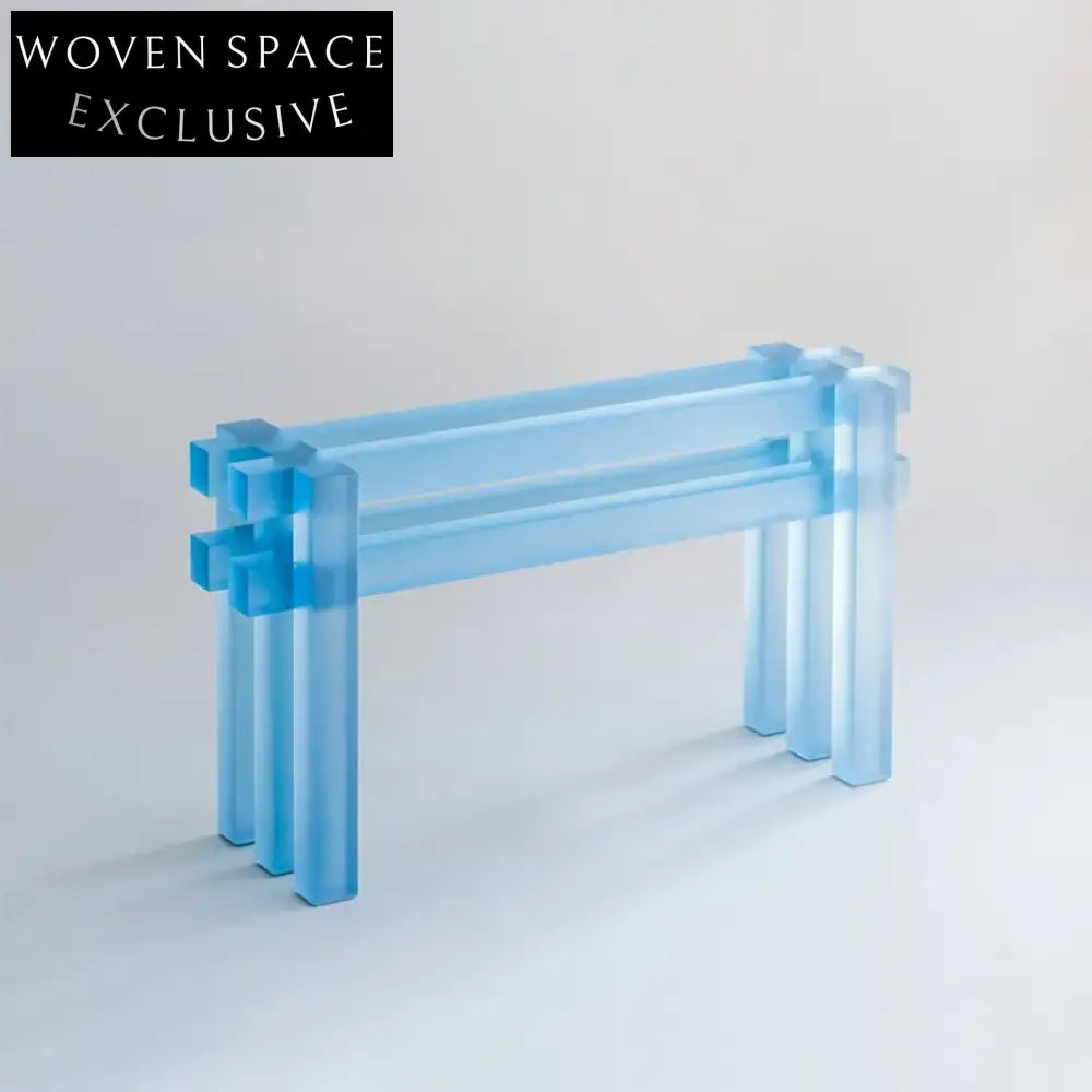 Modern Nordic Clear Acrylic Hallway Entryway Table, Durable Plastic Console Table