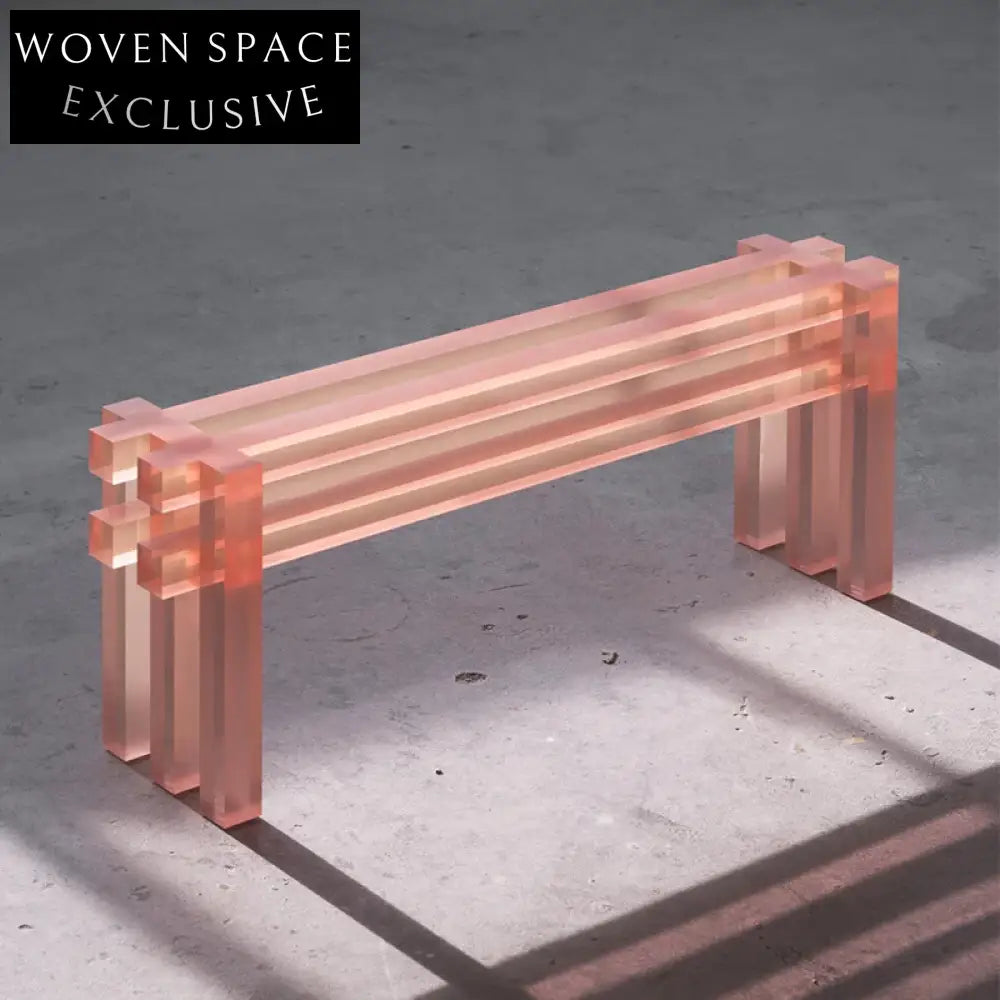 Modern Nordic Clear Acrylic Hallway Entryway Table, Durable Plastic Console Table