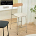Modern Nordic Counter Height PU Leather Metal Frame Kitchen Bar Stool
