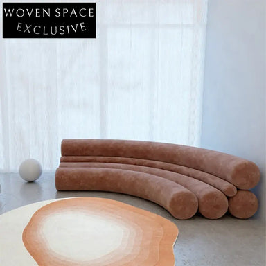 Modern Nordic Curved Fabric Upholstery Sofa for Stylish Living Room Comfort