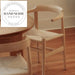 Modern Nordic Designer Wooden Kitchen Dining Room Chair with Paper Rope