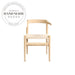 Modern Nordic Designer Wooden Kitchen Dining Room Chair with Paper Rope