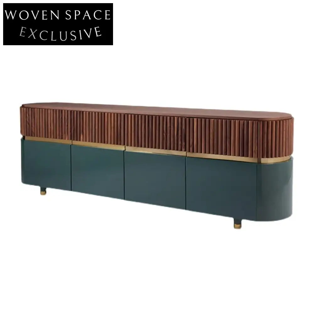 Modern Nordic Display Cabinet Living Room Solid Wood Sideboard with Drawers