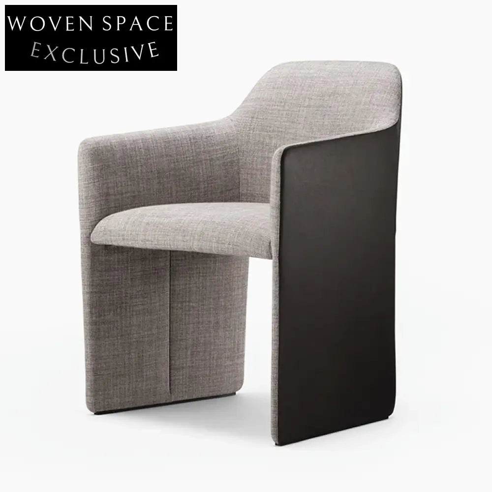 Modern Nordic Fabric Armrest Accent Chair for Dining and Living Spaces