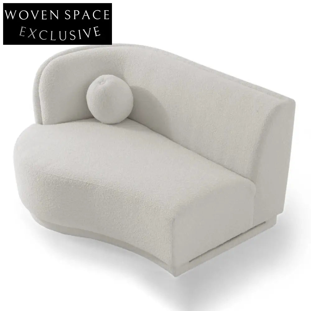 Modern Nordic Fabric L-Shape Sectional Sofa, High Resilience Sponge Modular Couch