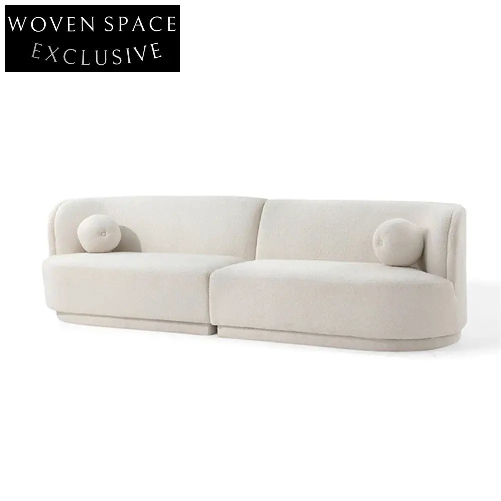 Modern Nordic Fabric L-Shape Sectional Sofa, High Resilience Sponge Modular Couch