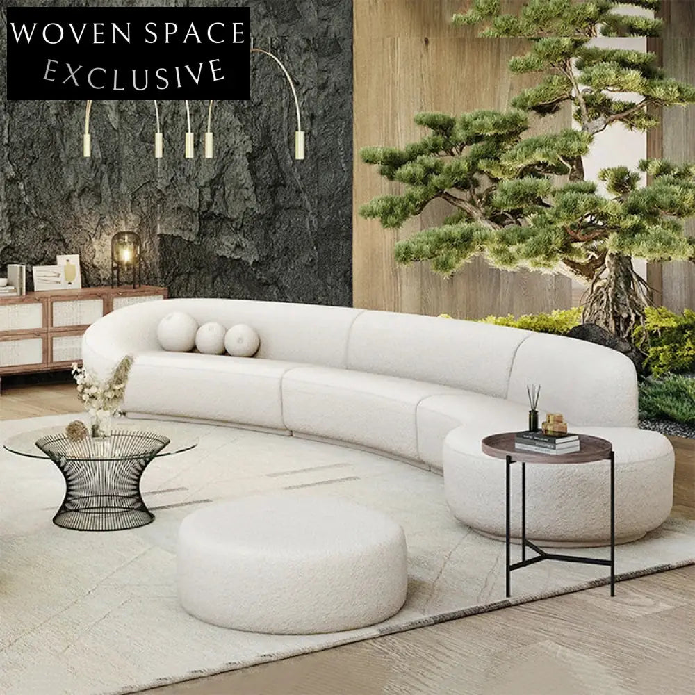 Modern Nordic Fabric L-Shape Sectional Sofa, High Resilience Sponge Modular Couch