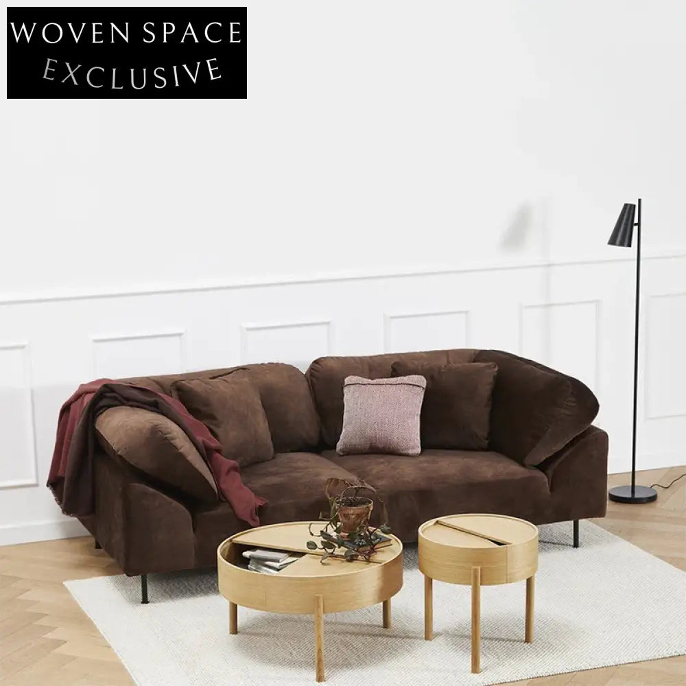 Modern Nordic Fabric Living Room Sofa with Sleek Metal Legs, Ultimate Comfort