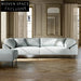 Modern Nordic Fabric Living Room Sofa with Sleek Metal Legs, Ultimate Comfort