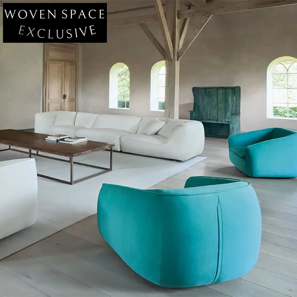 Modern Nordic Fabric Sectional Sofa Set - Cozy Living Room Couch